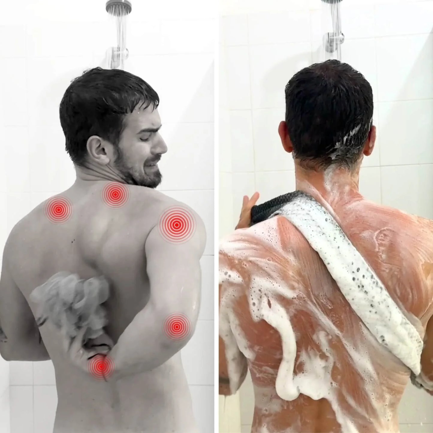 PlushDry™ Exfolierande Antibakteriell Duschhandduk