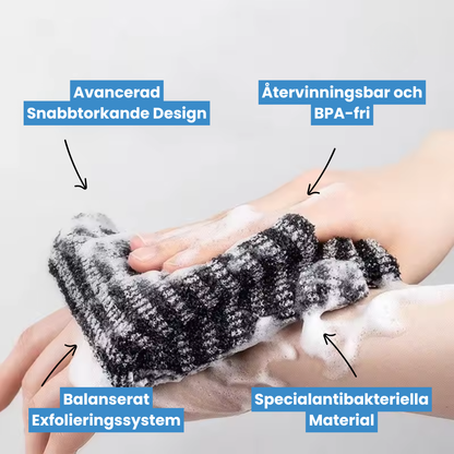 PlushDry™ Exfolierande Antibakteriell Duschhandduk